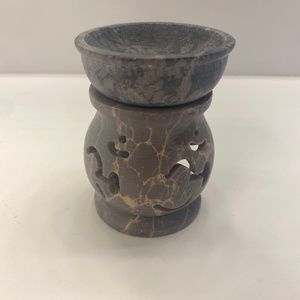 Om carved Essential Oil Burner - 3” tall x 2.5” wide